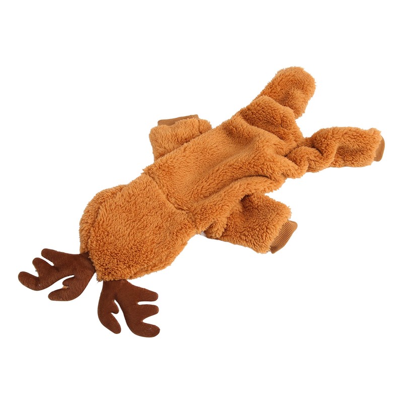 Reindeer Dog Hoodie Interesting Soft Warm Dogs Winter Pajamas for