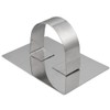 Restaurantware Pastry Tek Rectangle Stainless Steel Pastry Ring Mold -
