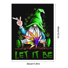 Diamond Painting, DIY 5D Diamond Gnome Painting Kits, DIY Cross Embroidery Painting Kits, Adult Painting by Numbers for Home Wall Decor (30 x 40 cm)