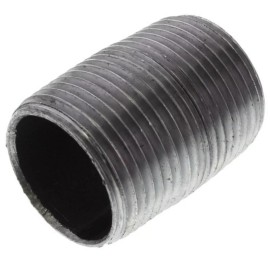 Jinan 1" BLACK STEEL CLOSE NIPPLE fitting pipe npt x - LOT OF (10) malleable iron