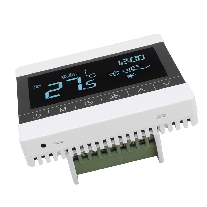 AC220V Touch Screen Thermostat WallHanging Stove Temperature Controller for Water/Floor