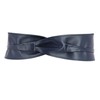 FASHIONGEN - Woman Italian leather Obi belt, CASSIANE - Navy