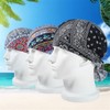 Qianmome Durag - Gorro de algodón para motociclista, diseño de