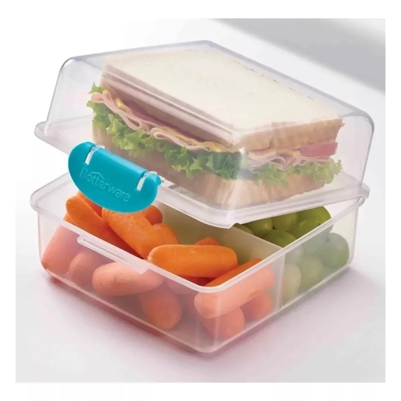 Betterware Doble Sandwichera, Topper Con Divisiones, Lunch