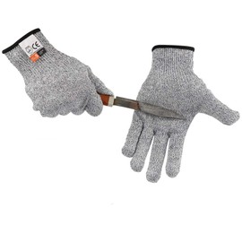 Kim Yuan Touch Screen Cut Resistant Kitchen Safety Gloves High Performance Food Grade Level 5 Protection,Hand safety for Oyster Shucking, Fish Fillet Processing, Meat Cutting XL 1 Pair
