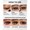 Black Gel Eyeliner Pencil,Waterproof Eye Liner Waterline Pen for Women