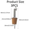 pson 3Pcs Stainless Steel Bottle Pourers, Hinged Flip Spout with