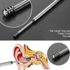 6 Counts Set Stainless Steel Spiral Ear Massage Cleaning Tool,Stainless