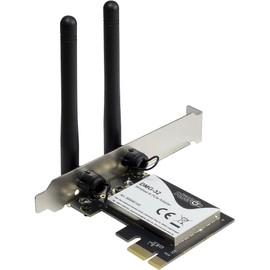Inter-Tech DMG-32 Internal WLAN 650 Mbit/s, Black/Silver
