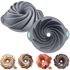 Molde de Plástico para Hornear, Molde Rosca Antiadherente Reposteria Cocina, Charola para Hornear con Silicona Antiadherente, Molde Reutilizable para Hornear y Mucho Más, para Fiestas de Cumpleaños