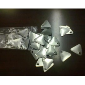 100 TRIANGLE Steel Metal Blanks for Hand Stamping Tags crafts/IDs/cha