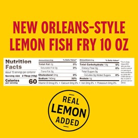 Louisiana Fish Fry Products New Orleans Style Lemon Fish Fry, 10 oz (Pack of 3)