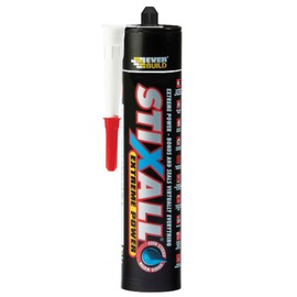 Everbuild Stixall – Extreme Power Sealant and Adhesive – Waterproof – Crystal Clear – 290ml