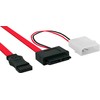 InLine 29608 Slimline SATA Kabel, Slimline SATA Stecker 13pol. (7+6)