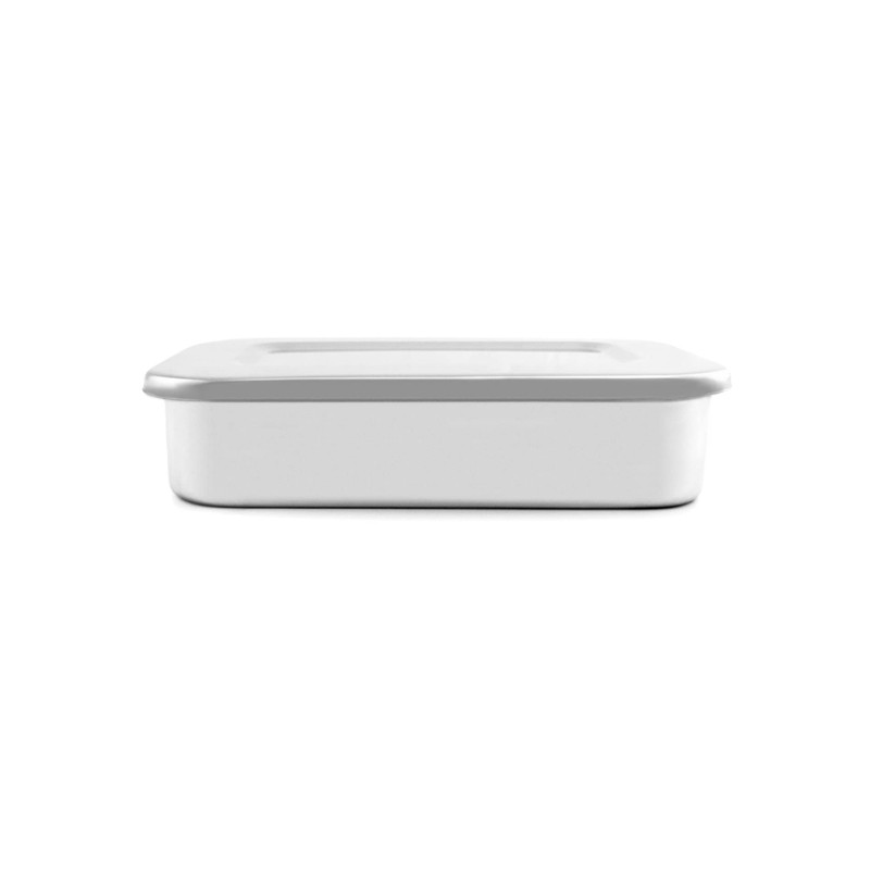 QWORK Stainless Steel Instrument Storage Trays, 2 Pack with Lid,