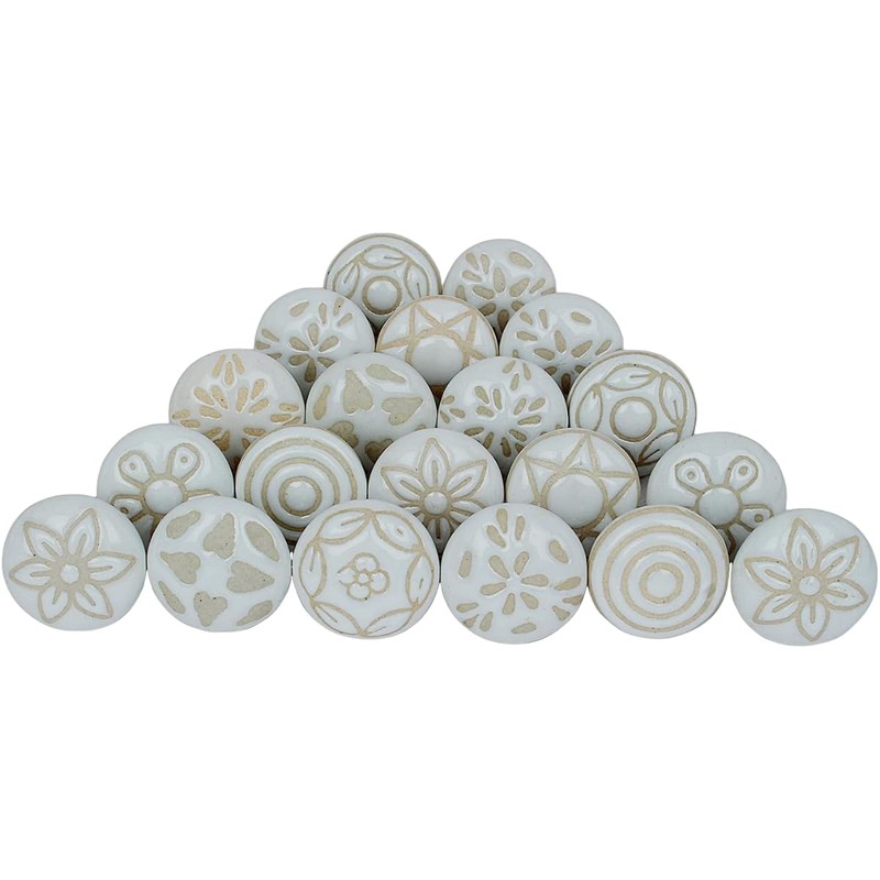 Ceramic Knobs and Handles for Dressers, Drawers, Kitchen Cupboards, Bathroom
