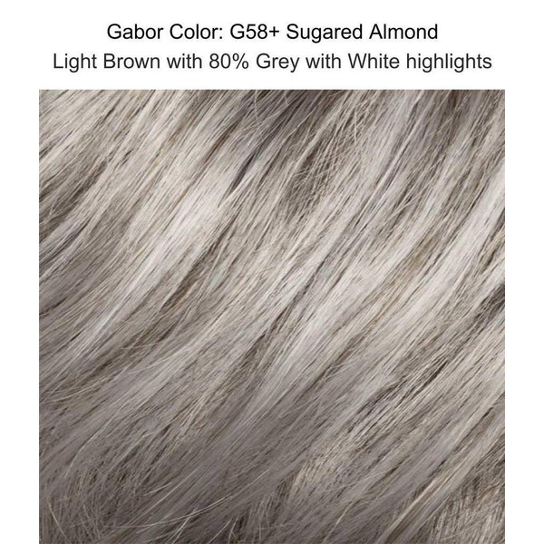 Gala Wig Color G58+ Sugared Almond - Gabor Wigs Short Shag Wavy Top Textured Layers Heat Friendly Synthetic Women's Capless Personal Fit Bundle with MaxWigs Hairloss Booklet