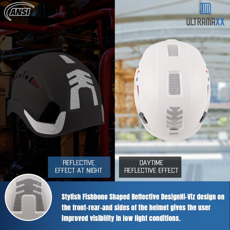 UM ULTRAMAXX Safety Helmet Hard Hat, ANSI Z89.1 Approved Lightweight