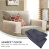 Cabilock 2pcs Stretch Sofa Armrest Covers Elastic Couch Arm Covers