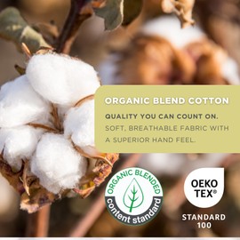 Farm To Home Down Alternative Comforter King Size Organic Cotton Duvet Insert Hotel Collection Hypoallergenic Comforter Machine Washable Comforter 108 x 98 for All Season