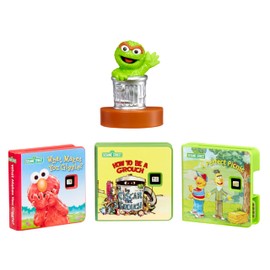 Little Tikes Story Dream Machine Oscar The Grouch & Friends Story Collection, Storytime Book Set, Books, Sesame Street, Audio Play Character, Learning Toy Gift Toddlers and Kids Ages 3+ Years