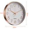 Uootach Wall Clock 30cm Silent Quartz Movement Modern Minimalist Design