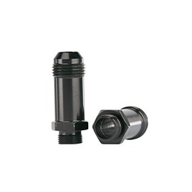 Aeromotive 15208 Demon Carb AN-08 to 9/16'' x 24 Thread Float Bowl Fitting - Extended