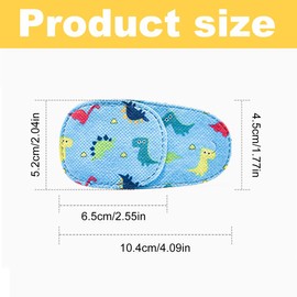 Amblyopie Children's Eye Patches, Pack of 6 Eye Patches for Glasses, Dinosaur Amblyopia Children Correction Orthoptic Eye Patch Medical Glasses Cover Eye Patch Lazy Eye Strabismus