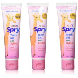 Xlear - Kid's Spry Tooth Gel with Xylitol Bubble Gum, 2.0 fl. Oz (Pack of 3)