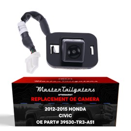 Master Tailgaters Replacement for Honda Civic Sedan, Sedan Hybrid w/o Wide Angle (2012-2015) Backup Camera OE Part # 39530-TR3-A51