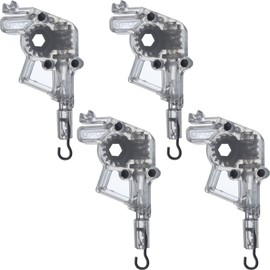 Cutelec 4pcs Wand Tilter for 2" Low Profile Horizontal Blinds Tilt Mechanism Hook Connection with Hexagon Shaped Gear Low Rail Blinds Accessory