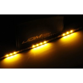 iJDMTOY 5-Bar/Section Amber Yellow 15-LED Hood Bulge Behind Grille Light Kit Compatible with Toyota 2014-2021 Tundra