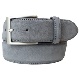 BELTINGER Suede Belt 4 cm | High-Quality Suede Leather Belt for Men 40 mm | Men's Belt Suede Belt 4 cm, Dark grey, silver