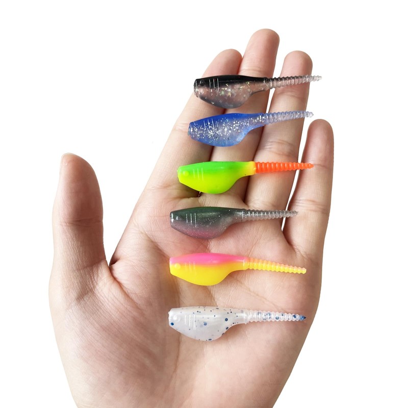 Bombite Crappie Lures Crappie Baits Kit Soft Plastic Lures for