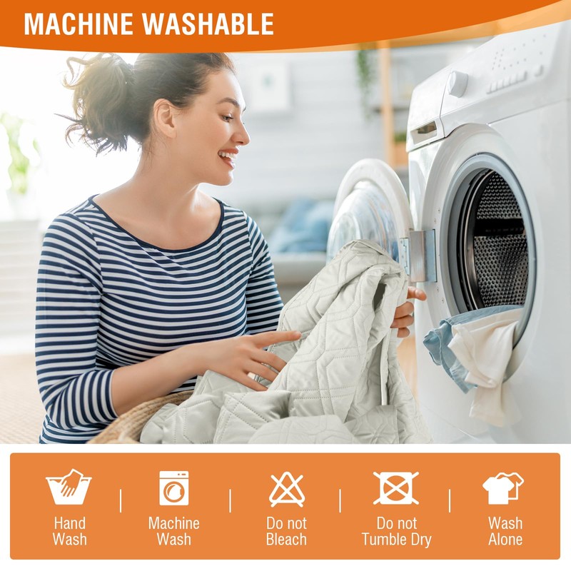 VANSOFY Loveseat Recliner Cover with Console 100% Waterproof Sofa Slipcovers