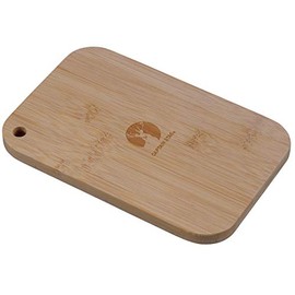 CAPTAIN STAG UP-2691 Bamboo Cutting Board, Trivet Plate, Aluminum Square Cooker, Large Size, Natural, Product Size: Approx. 7.7 x 5.0 x 0.4 inches (196 x 128 x 11 mm)