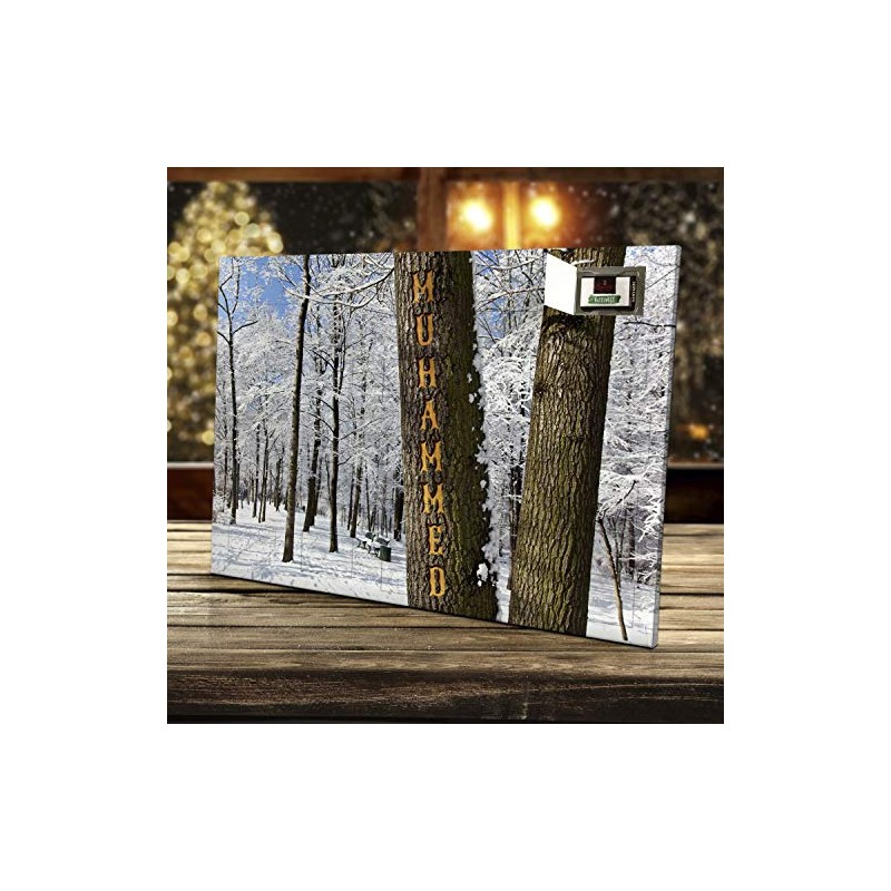 printplanet - Adventskalender mit Namen Muhammed - gefüllt mit Schokoladen-Füllung
