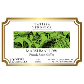 Marshmallow French Roast Coffee (Single Serve K-Cup Pods) (Gourmet, Naturally Flavored, Whole Coffee Beans) (12 pods, ZIN: 573591)
