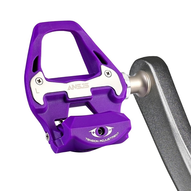 ANSJS Road Bike Pedals, Lightweight Clipless Bike Pedals with Cleat