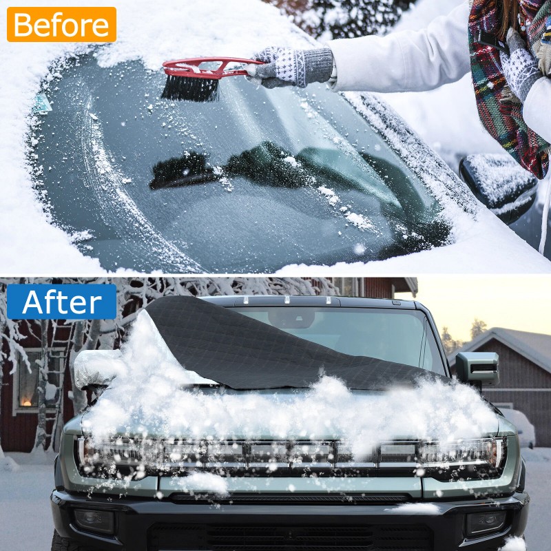 encar88_8 Front Windshield Snow Covers Sunshade Snow Shield Protector For