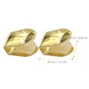 HEALLILY 2pcs Gold Plated Small Single Tooth Cap Hip Hop
