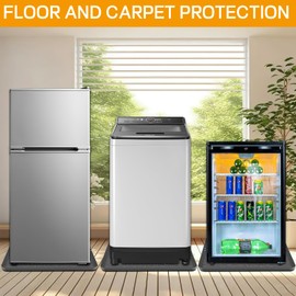 Mini Fridge Silicone Mat,19.7''x19.7''x0.5''-Fridge Drip Tray Concave and convex design is leak-Proof and Non-Slip Perfectly Compatible with Washer, Dryer, Wine Cooler, Dishwasher ect. (Grey1)