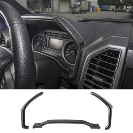 RT-TCZ for F150 Dashboard Instrument Trim Cover, Carbon Fiber Interior Accessories for Ford F150 2015-2020