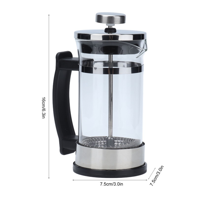 350ml Hand Brewing Coffee Press Pot Heat Resistant Coffee Tea