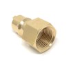 Solid Brass 1/2'' Female NPT Quick Connect Hose Connector Plug