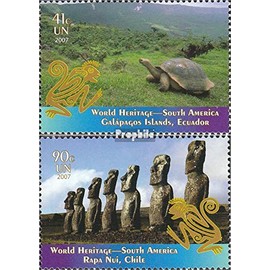 Prophila Collection UNO - New York 1066-1067 (complete edition) 2007 South America (stamps for collectors) Amphibians/Reptiles/Saurs