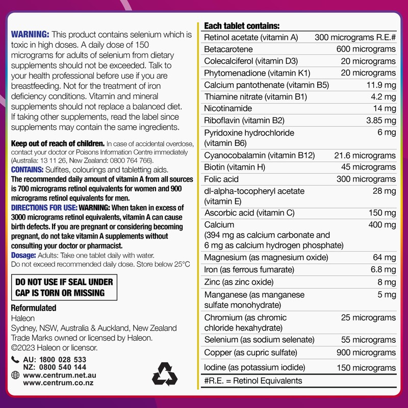 Centrum For Women, Multivitamin with Vitamins & Minerals to Support