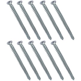 AERZETIX - C48386 - Set of 10 Screw Anchors Concrete Screws Anchor Screws Direct for Concrete Diameter 7.5 x 112 mm Countersunk Head Conical - with Imprint Star T30 - Direct Attachment without Dowels
