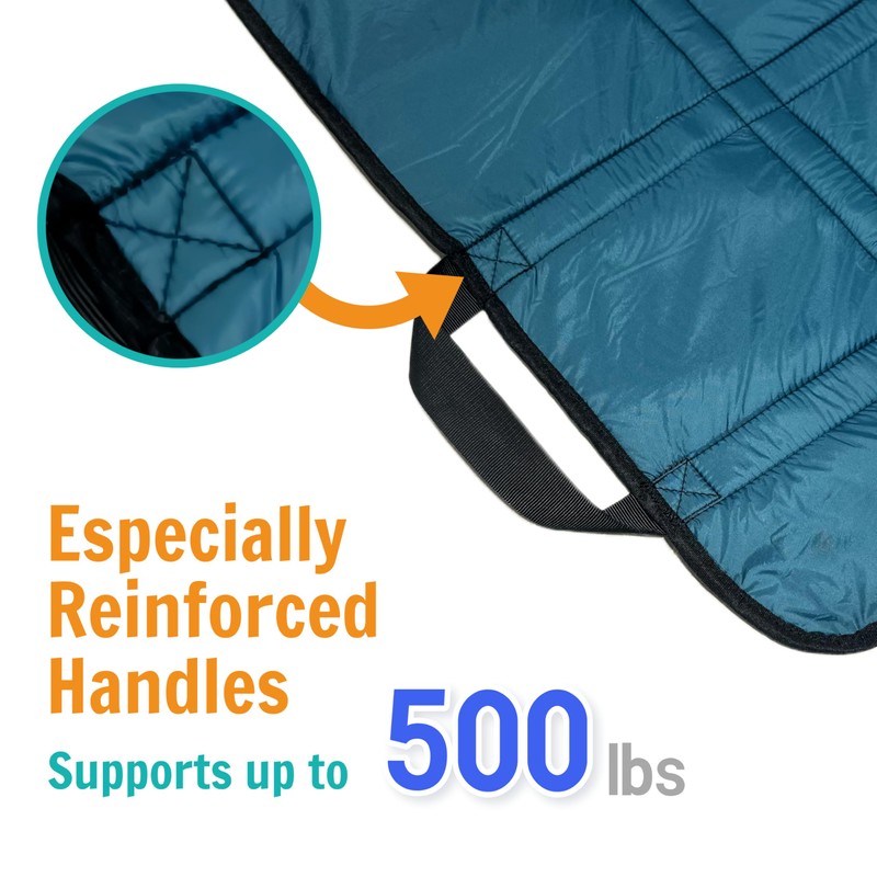 NurtureCare Upgraded 3-Layer Comfort Positioning Bed Pad with Handles 48"