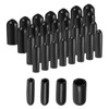 uxcell 40pcs Round Rubber End Caps 3/32" 1/8" 5/32" 1/4"